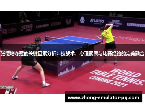 张德培夺冠的关键因素分析：技战术、心理素质与比赛经验的完美融合